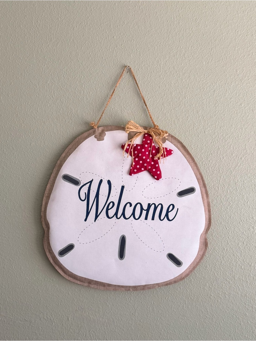 Sand Dollar Welcome Door Hanger